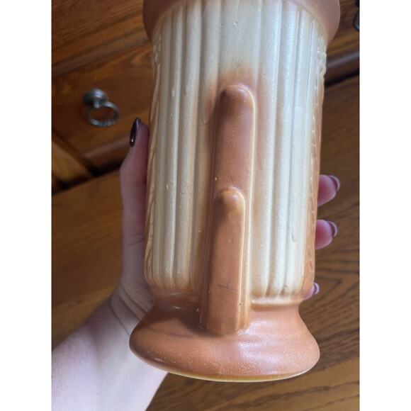 Robinson Ransbottom Pottery Vase Art Deco Floral USA 160/5 Daisies Ceramic 8" - Picture 8 of 8